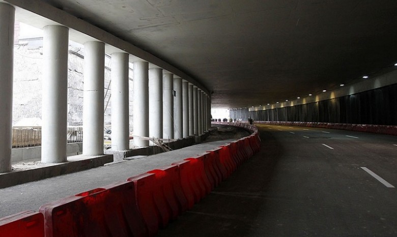 Фото с открытия второго тоннеля на Почтовой площади