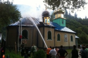 В Закарпатье сгорела церковь