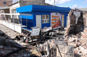 В Николаевской области на рынке взорвалась лавка с беляшами