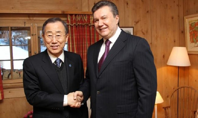 Янукович в Сочи встретился с генсеком ООН