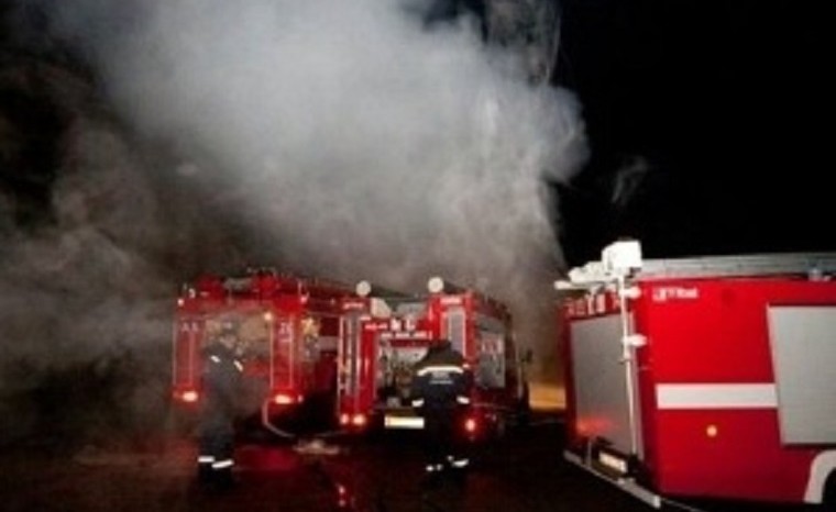 В Киеве горел офис КПУ