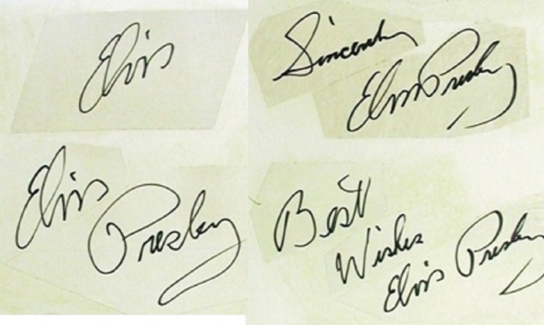 Первый автограф Элвиса Пресли уйдет с молотка на аукционе