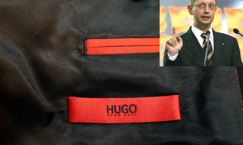 Яценюк идет на выборы в «скромном» HUGO boss