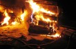На Одесской трассе столкнулись три грузовика, сгорела машина с грузом коньяка