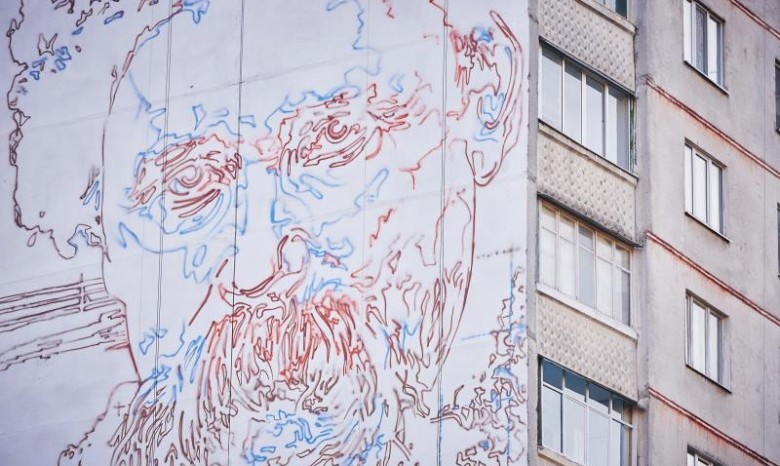 В Харькове рисуют самый большой в мире портрет Тараса Шевченко
