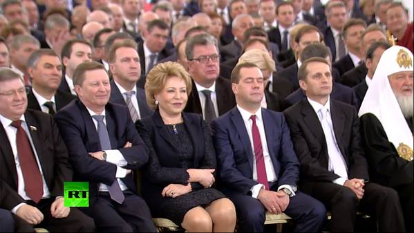 Медведев снова «уснул» во время речи Путина