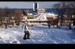 Одесситы катаются на сноубордах по Потемкинской лестнице