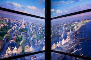 Фантастический лифт в новом здании Башни Свободы в Манхеттене