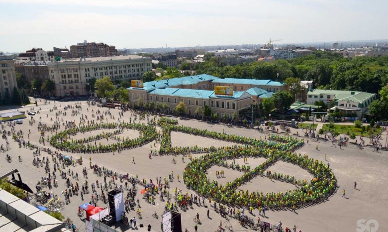 Харьковские велосипедисты установили новый рекорд Украины