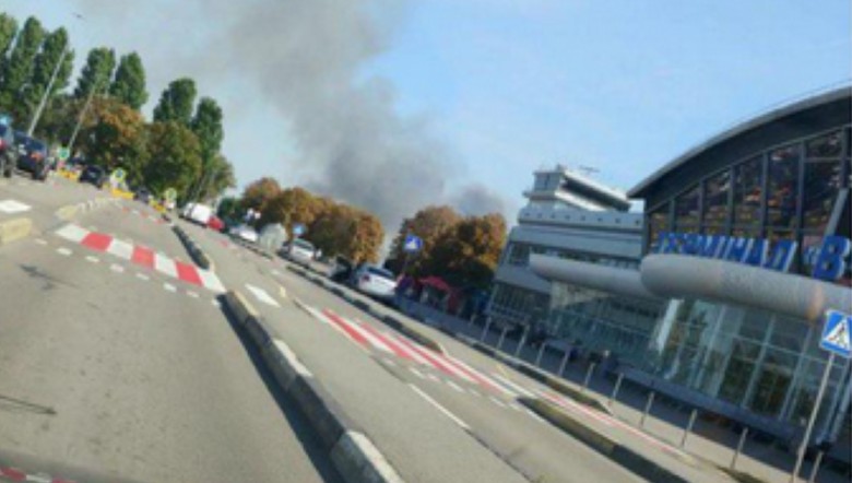 В Международном аэропорту "Борисполь" вспыхнул пожар