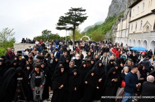 В Черногории, не смотря на карантин, верующие почтили память святителя Василия Острожского