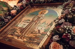 В столичном Десятинном монастыре верующие УПЦ отметили память киевского подвижника Иоанна Босого