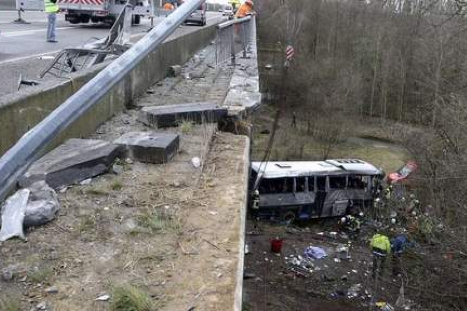 В Бельгии разбился автобус с туристами из России и Украины