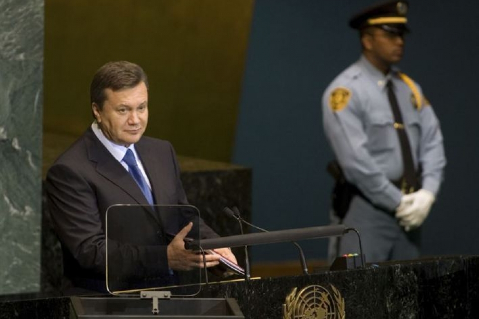 Янукович отправляется на сессию Генассамблеи ООН