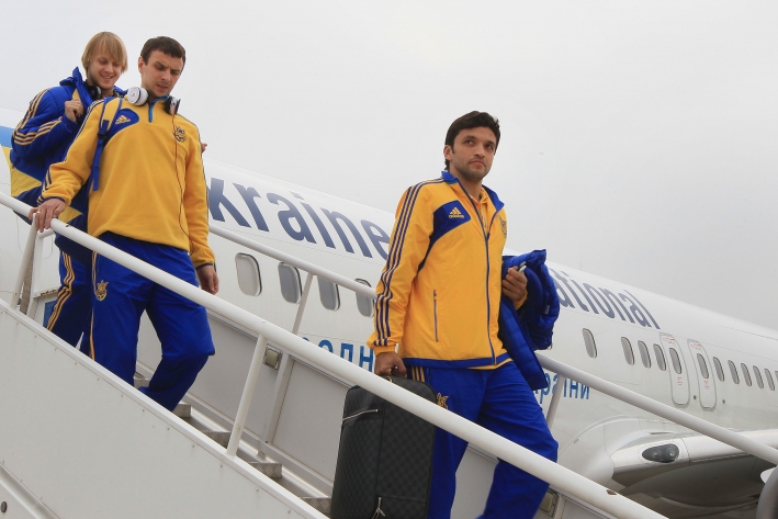 Сборная Украины прибыла на матч с Сан-Марино