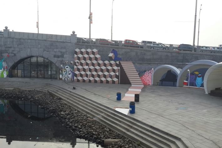 В Киеве появилось новое 3D-граффити