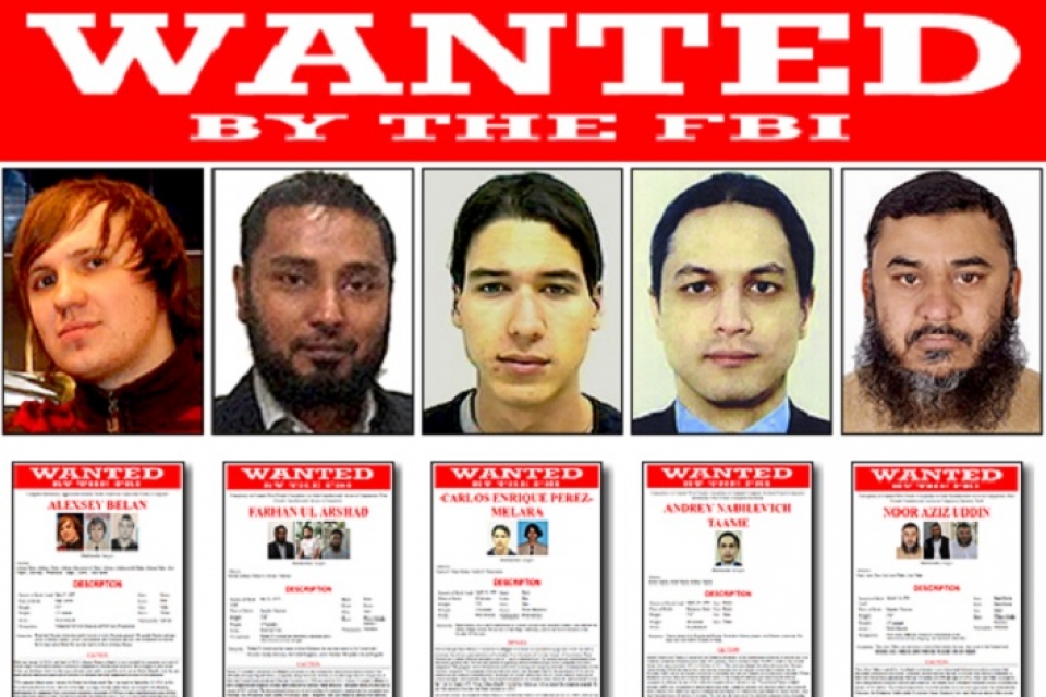 ФБР назвало пять самых разыскиваемых хакеров