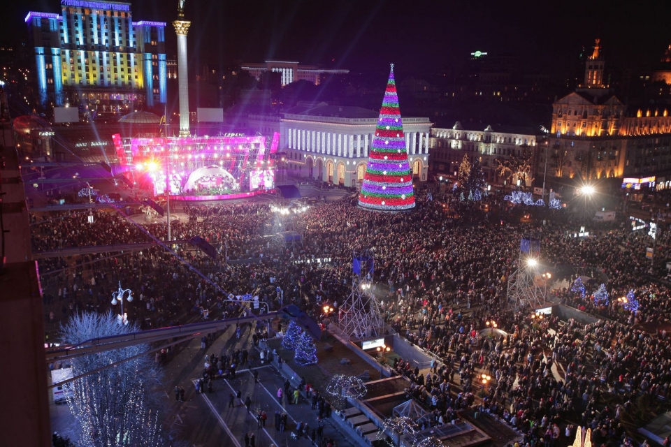 Киевляне начнут праздновать Новый год 14 декабря