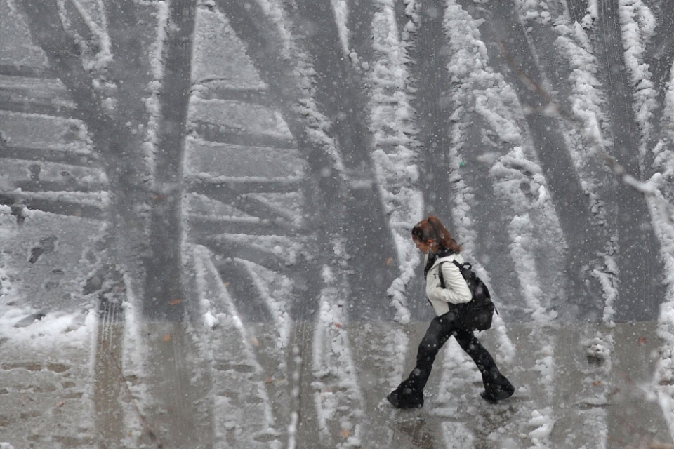 С понедельника Украину начнет засыпать снегом