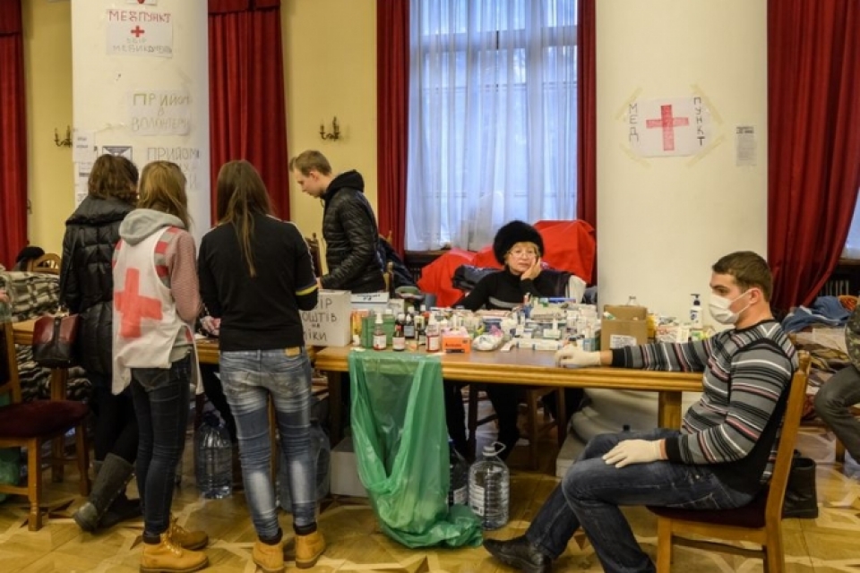 За неполные два дня с Майдана в больницу попали 20 человек