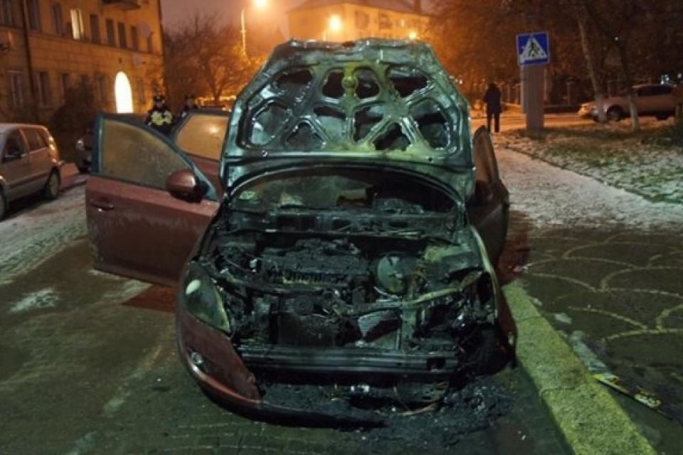 Основателю ужгородского Евромайдана сожгли авто