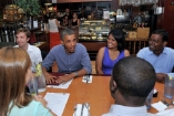 Обама позавтракал в вегетарианской закусочной под Нью-Йорком