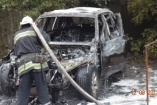В Киеве возле Шулявки сгорел «BMW X5»