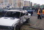 В Сумах пьяный россиянин врезался в милицейскую машину