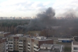 В Москве упал вертолет