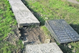 В Николаевской области в селе выложили тротуар мемориальными плитами