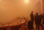 В Киеве на конференции о марксизме бросили дымовую шашку