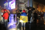 Митинг в Киеве разгоняет дождь