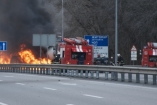 Под Киевом прозошло крупное ДТП с бензовозом: сгорели несколько машин