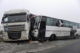 Под Черниговым автобус Москва - Кишенев врезался в грузовик