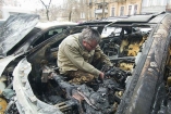 В Одессе сгорела машина главы фракции «Фронта змин»