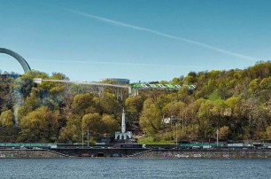 Киевляне выбрали российский и голландский проекты моста от Владимирской горки до Крещатого парка (ФОТО)