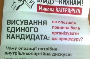 Катеринчук тратит на свою рекламу $150 тыс. в месяц