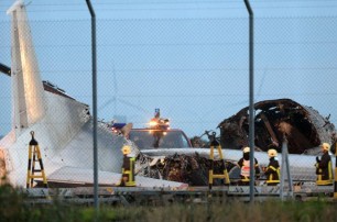 Опубликованы фото украинского самолета, сгоревшего в Германии