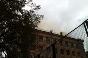 В Киеве загорелся медуниверситет им. Богомольца