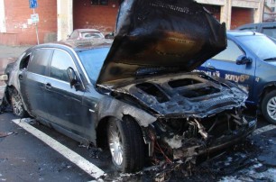 На Закарпатье сожгли BMW депутата