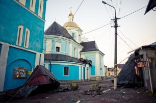 Ураган на Львовщине повредил церковь с мощами св. Валентина