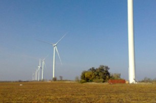 В Запорожской области горела ветровая электростанция