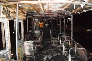 В Чернигове на полном ходу загорелся троллейбус с пассажирами