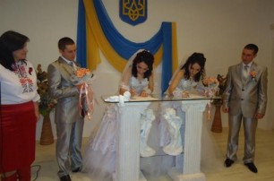 В Одесской области отгуляли зеркальную свадьбу