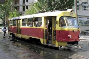 На столичной Борщаговке горел трамвай