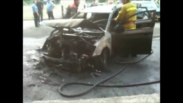 На Закарпатье сожгли машину активиста «Дорожного контроля» 