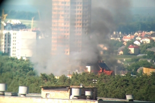 В Киеве горела гостиница "Верховина"