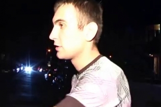 В Киеве возле Гидропарка пьяный протаранил автомобиль ГАИ