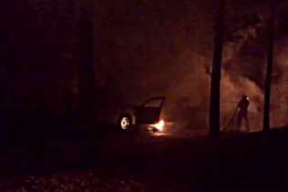 В Харькове сожгли лимузин, приехавший по вызову