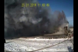 На Киевщине человек сгорел в металлическом вагончике